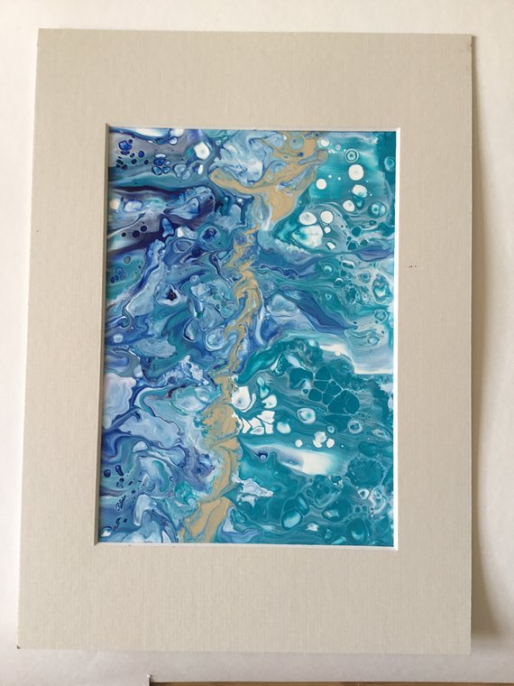 Peinture acrylique sur papier yupo