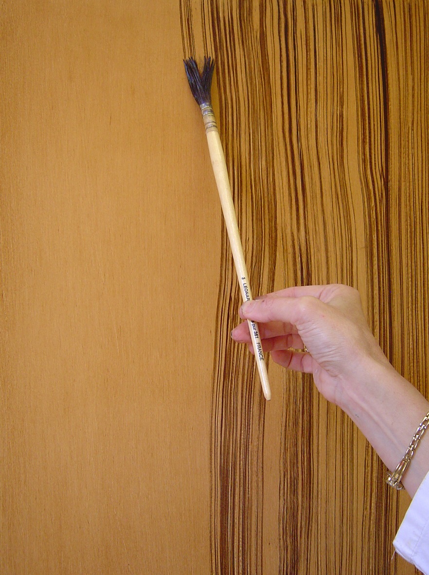 Peinture décorative effet bois