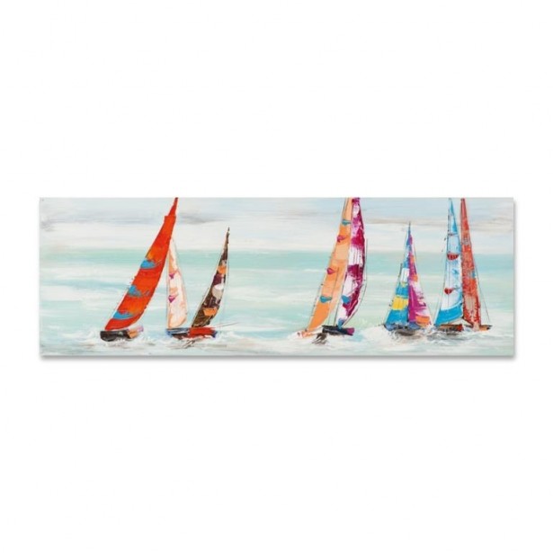 Peinture acrylique voilier
