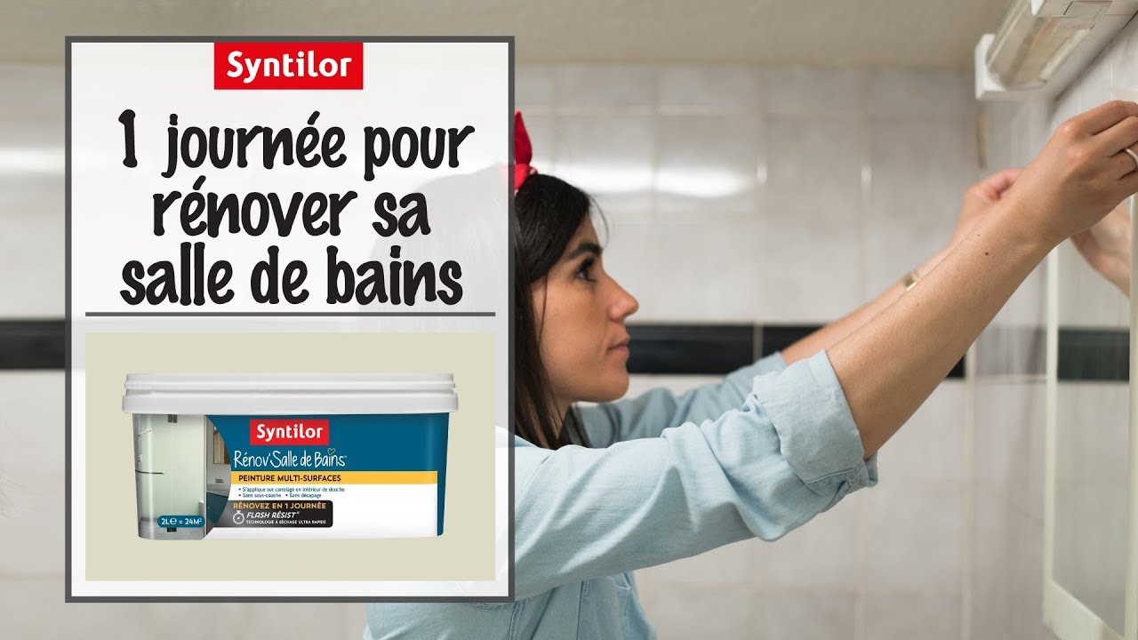 Peinture carrelage salle de bain syntilor