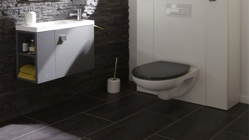 Peinture carrelage sol anthracite