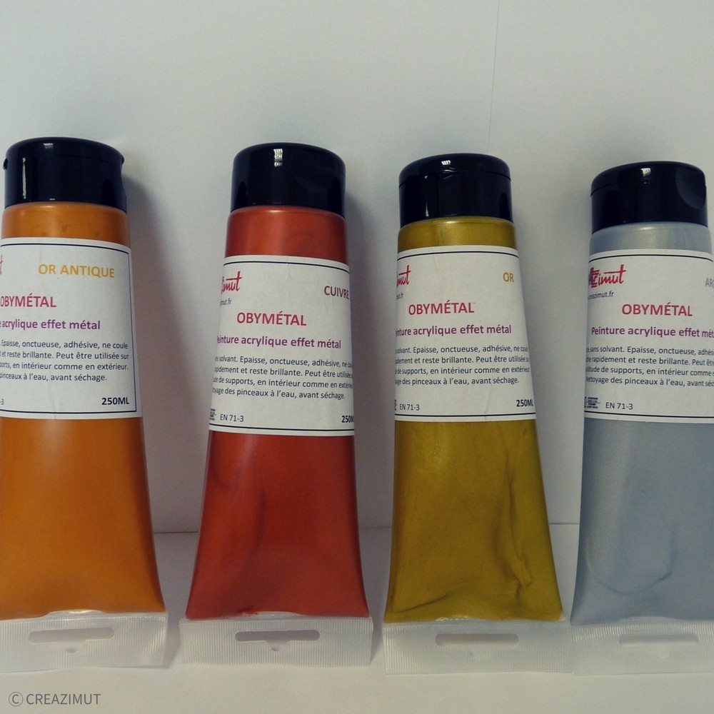 Peinture acrylique métallisée