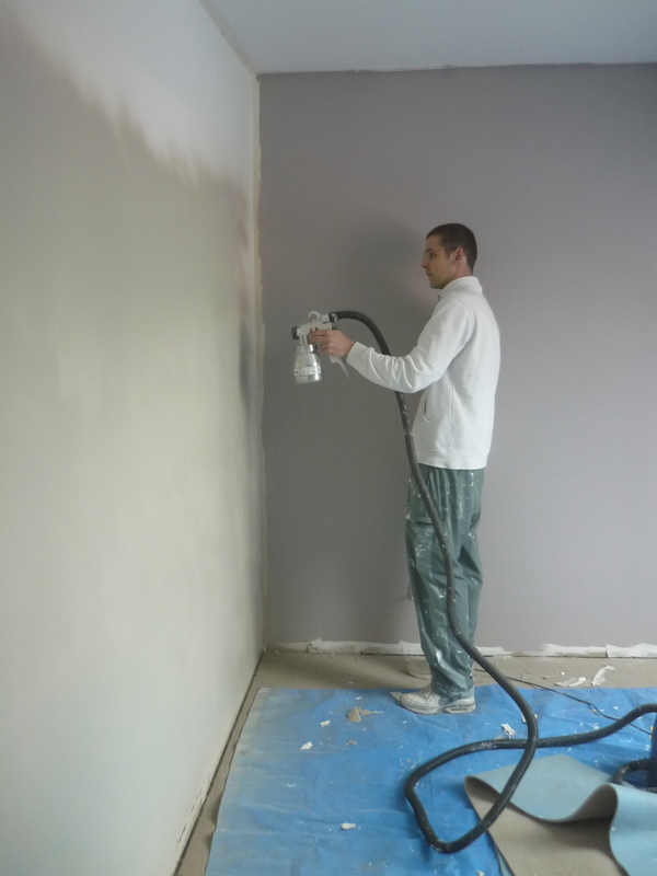 Peinture maison pistolet