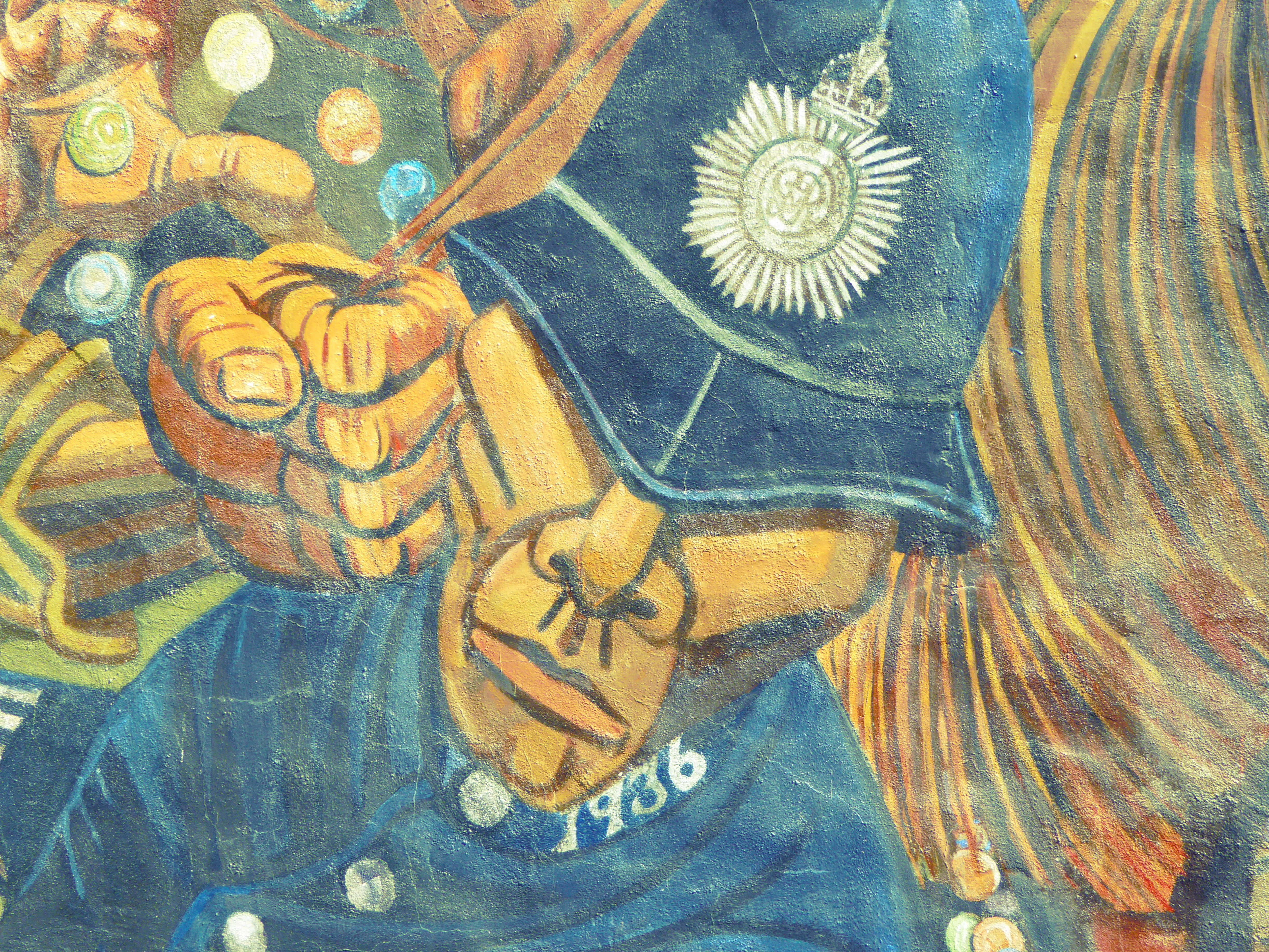 Peinture acrylique dessin mur