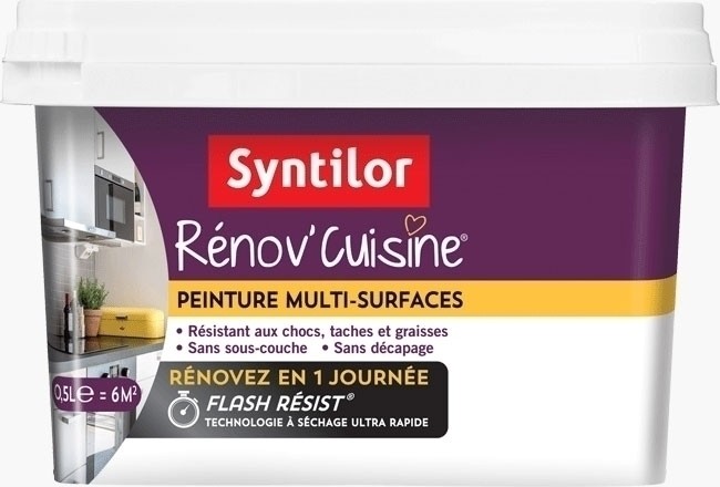 Test peinture meuble cuisine