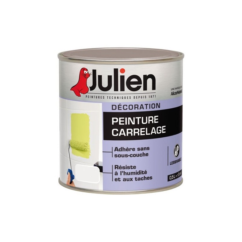 Peinture carrelage julien blanc brillant