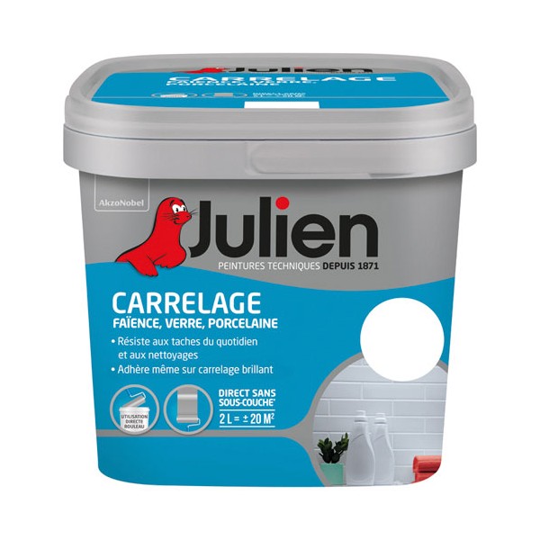 Peinture carrelage brillante