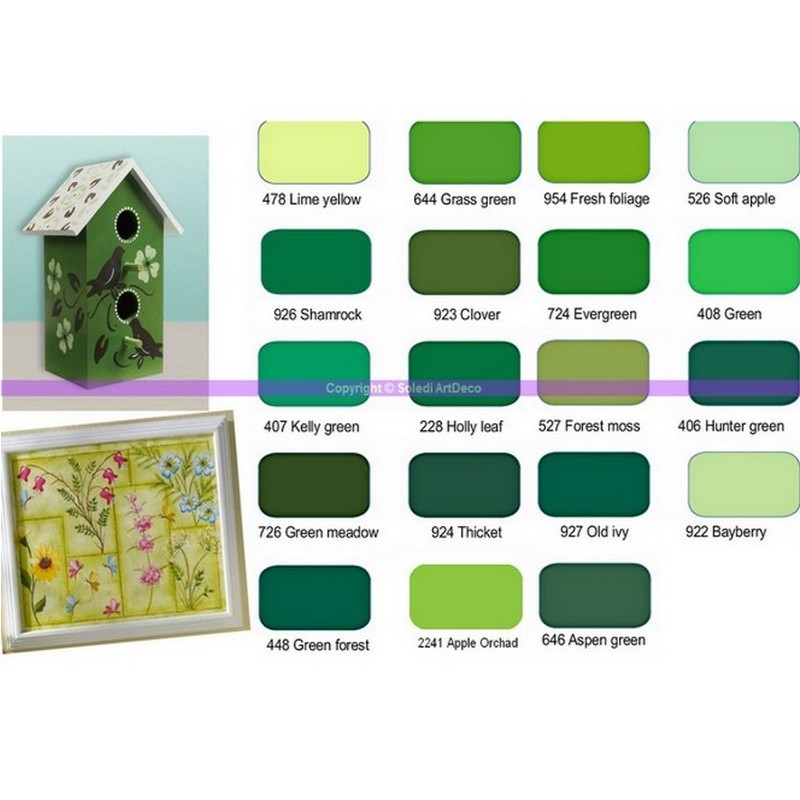 Peinture acrylique nuancier