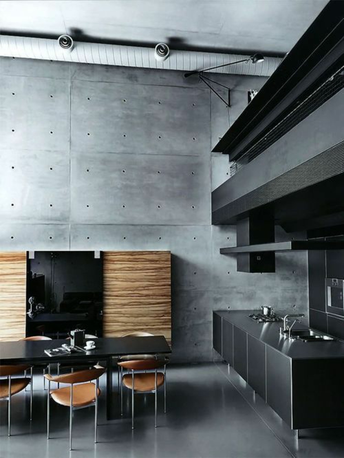 Couleur peinture cuisine industrielle
