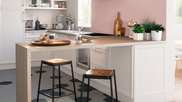 Peinture cuisine rouge mat