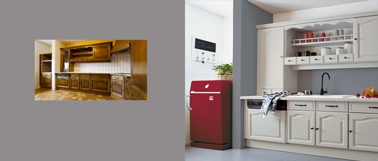 Peinture murale cuisine moderne