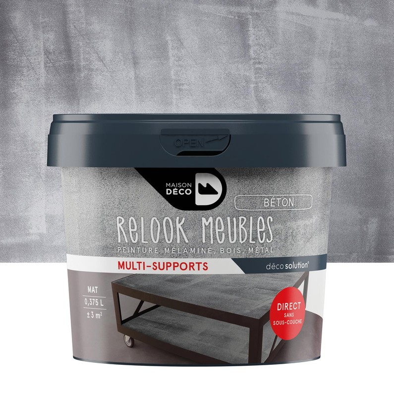 Peinture maison deco gris beton