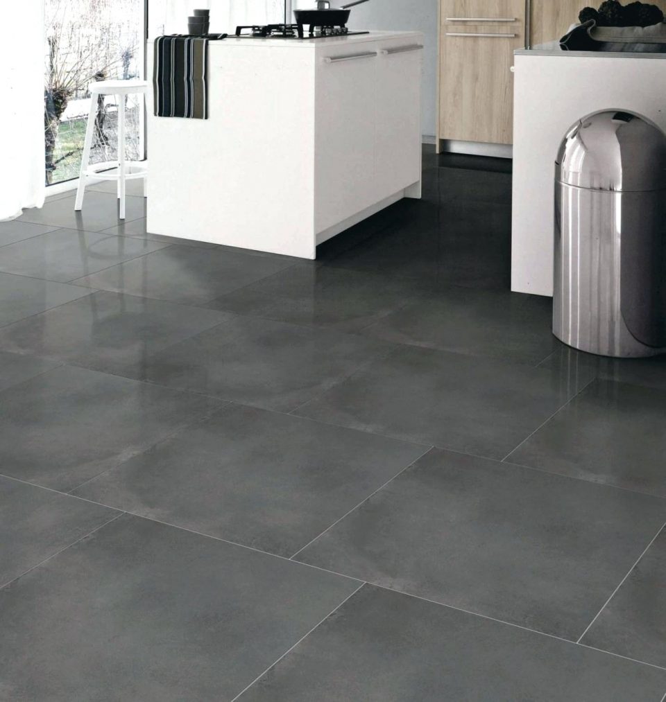 Peinture carrelage gris galet