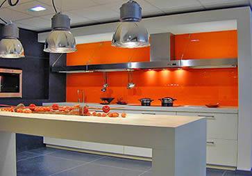 Peinture cuisine orange