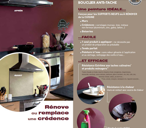 Peinture v33 mur cuisine