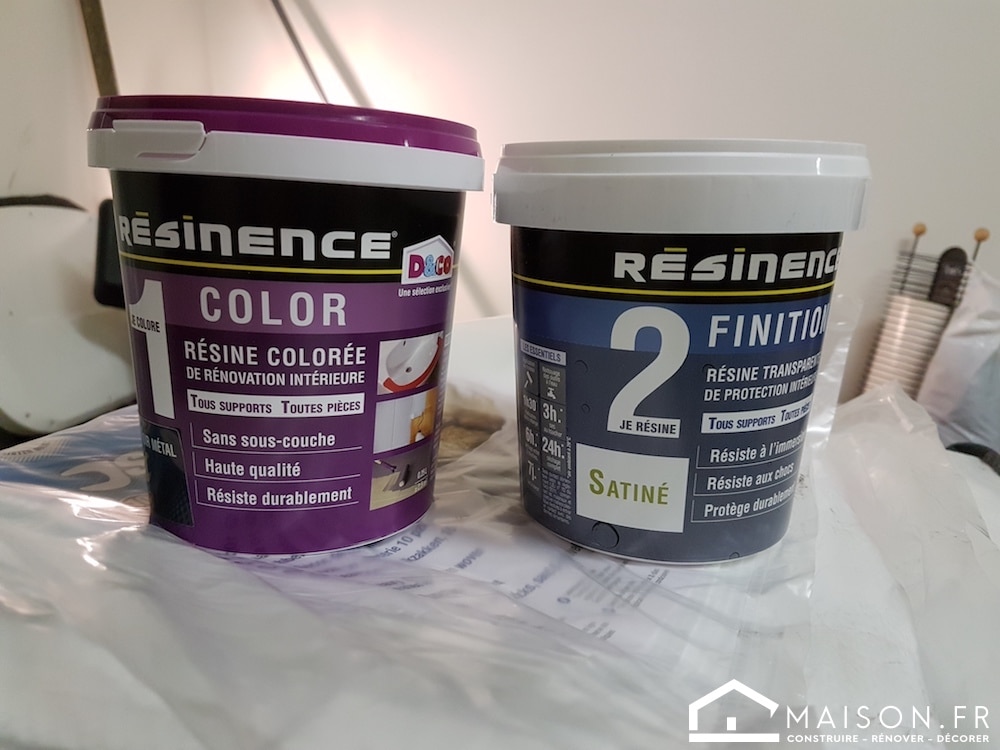 Avis peinture carrelage sol resinence