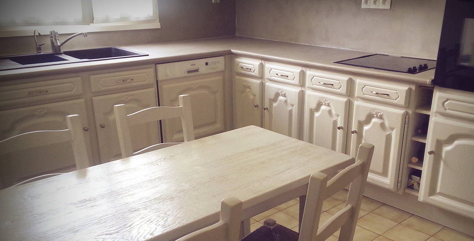 Peindre meuble cuisine chene - Livreetvin.fr