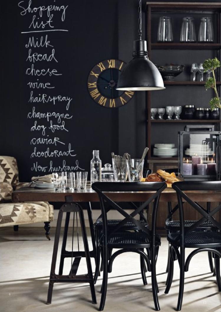 Peinture ardoise mur cuisine