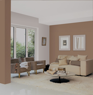 Decoration peinture taupe
