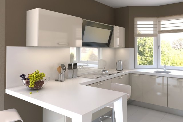 Peinture murale pour cuisine blanche