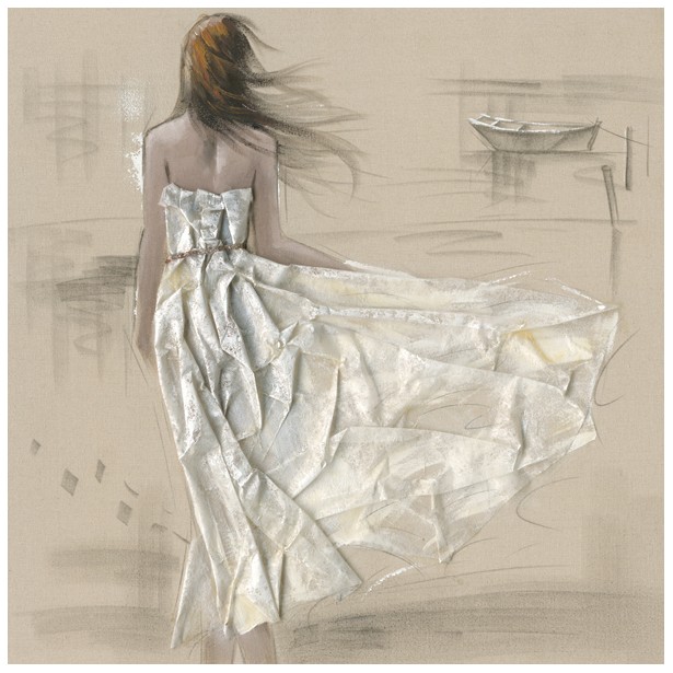 Peinture acrylique sur toile femme