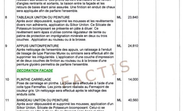 Devis peinture plafond 40m2