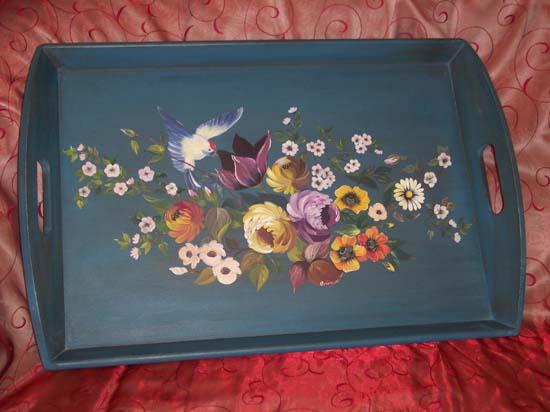 Video peinture decorative sur bois