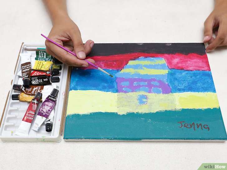 Peinture acrylique wikihow